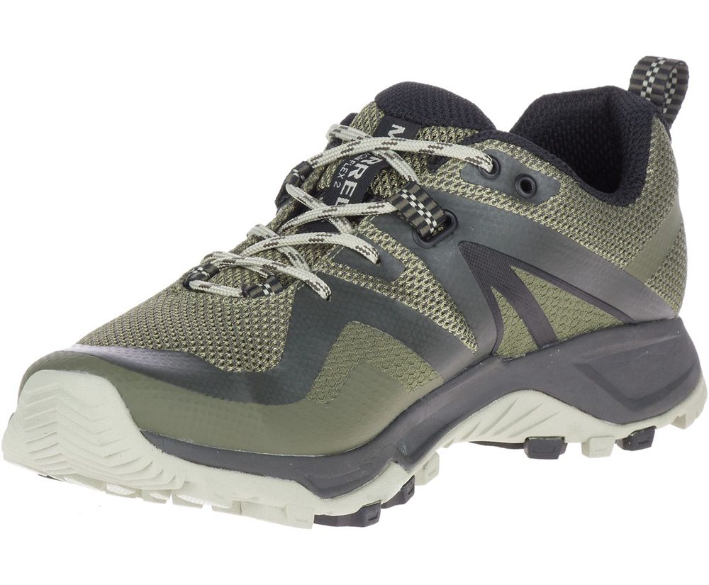 Merrell Hiking Shoes Olive - MQM Flex 2 - Mens 83QKGPECJ